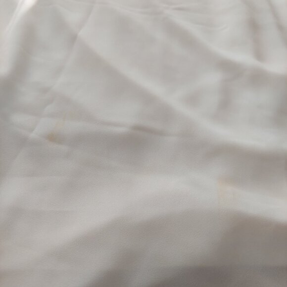 Penningtons Plus Size Womens Cream Tank Top with Embelishment V Neck Trim - Picture 12 of 12